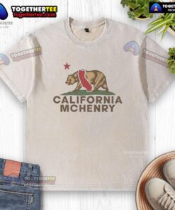 Vintage washed t-shirt featuring California bear and California Republic wordplay design, perfect for casual wear.