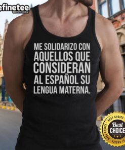 Nice Me tank top supporting Spanish speakers, celebrating cultural pride and language identity in stylish design.
