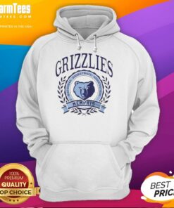 Memphis Grizzlies NBA crest hoodie in blue, showcasing the team's logo and stylish design for fans and players alike.