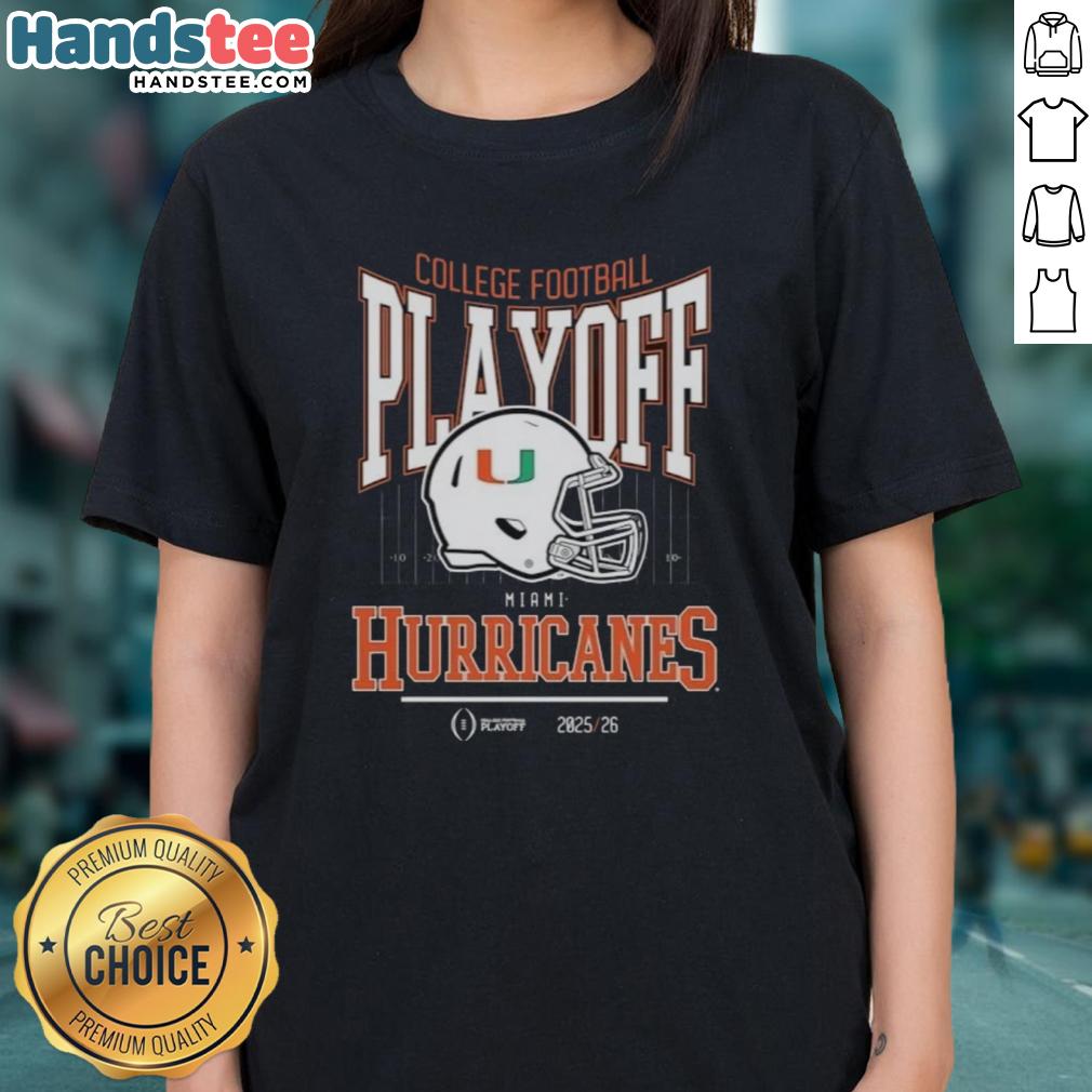 nice-miami-hurricanes-college-football-playoff-2025-26-ladies-tee Nice Miami Hurricanes College Football Playoff 2025-26 ladies tee in vibrant colors, perfect for fans and stylish comfort.