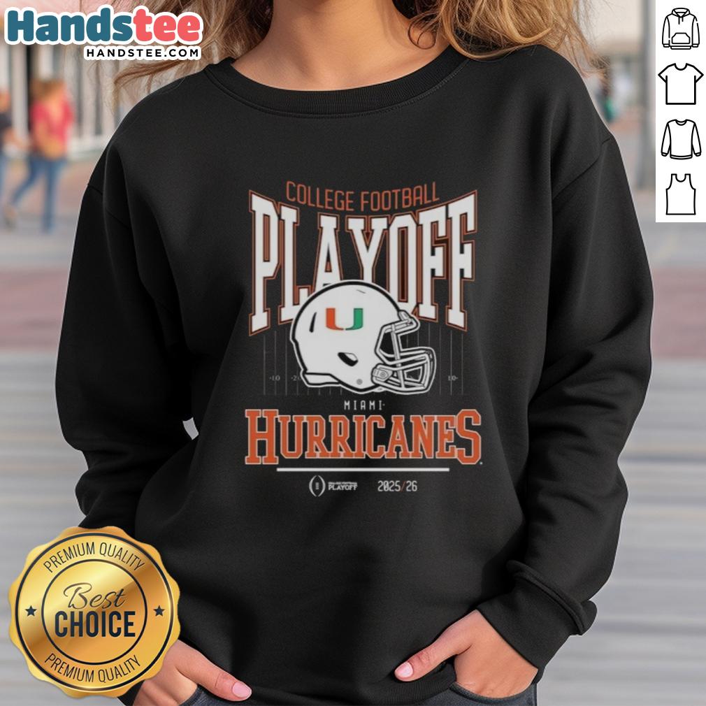 nice-miami-hurricanes-college-football-playoff-2025-26-sweatshirt Miami Hurricanes College Football Playoff 2025-26 sweatshirt featuring team colors and logo for fans and supporters.