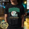 Nice Miami Hurricanes Helmet CFP College Football Playoff 2025-26 T-Shirt showcasing team pride and game-day spirit.