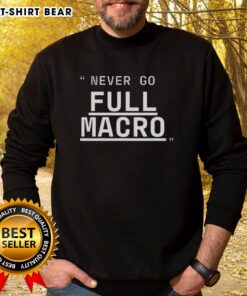 Nice Never Go Full Macro Underline Sweatshirt in cozy fabric, perfect for casual wear and stylish layering.