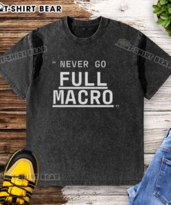 Alt Text: Nice Never Go Full Macro Underline Washed T-Shirt in soft fabric, featuring stylish design and relaxed fit.