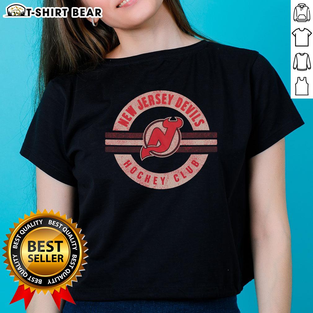 Nice New Jersey Devils Surround Ladies Tee Ladies' tee featuring the Nice New Jersey Devils design, perfect for fans and casual wear.