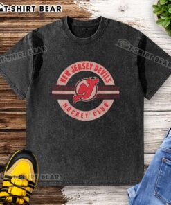 Nice New Jersey Devils Surround Washed T-Shirt featuring vibrant team graphics for fans and casual wear.