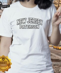 Paterson Ladies Tee featuring a stylish design, perfect for showing off your New Jersey pride in comfort and fashion.