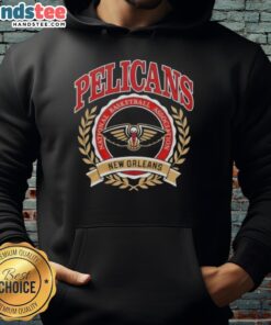 Nice New Orleans Pelicans NBA Crest Hoodie featuring vibrant team colors and logo, perfect for fans and casual wear.