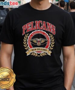Nice New Orleans Pelicans NBA crest t-shirt, featuring vibrant team colors and logo for fans and players alike.