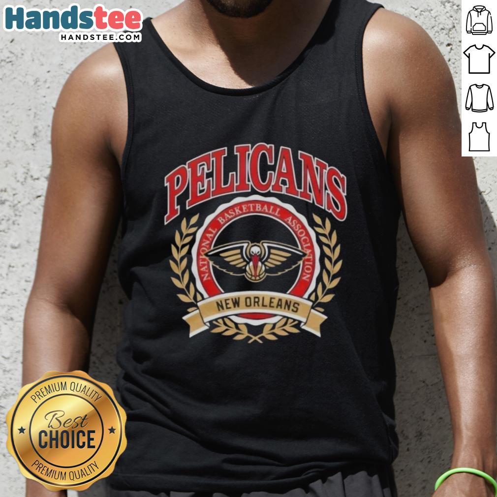 nice-new-orleans-pelicans-national-basketball-association-crest-tank-top Nice New Orleans Pelicans National Basketball Association crest tank top featuring vibrant team colors and logo design.