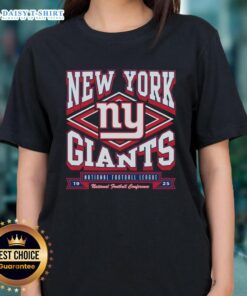 Nice New York Giants heater ladies tee featuring vibrant team colors and stylish design for game day wear.