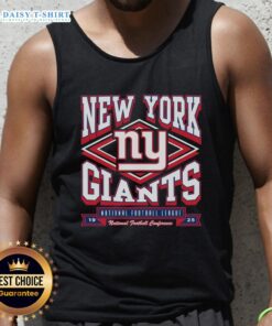 Stylish Nice New York Giants heater tank top featuring team logo, perfect for game day and casual wear.