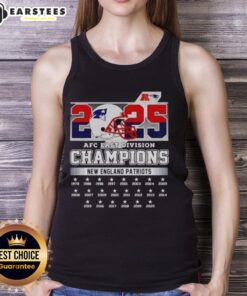 Nice New York Patriots football helmet tank top for AFC East Division Champions 2025, perfect for fans and collectors.