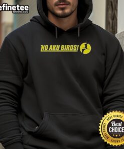 Nice No Aku Birds Logo Hoodie featuring a stylish bird design, perfect for casual wear and bird enthusiasts.