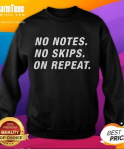 Chicago Bears sweatshirt featuring 'Nice No Notes No Skips' design, perfect for fans and casual wear.