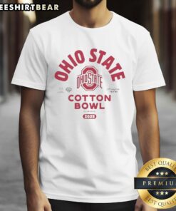 Alt Text: Ohio State Buckeyes 2025 Allstate Sugar Bowl CFP T-Shirt in Arlington, Texas, perfect for fans and game day attire.