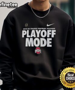 Alt Text: Ohio State Buckeyes Football playoff sweatshirt for 2025-2026, featuring team colors and logo, perfect for fans.