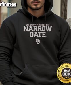 Nice Oklahoma Football The Narrow Gate hoodie featuring a stylish design for fans supporting their team.