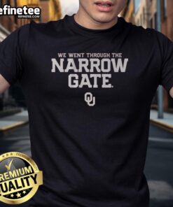 Nice Oklahoma Football The Narrow Gate T-Shirt featuring bold graphics and comfortable fabric, perfect for fans.