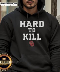 Alt Text: Oklahoma Sooners Football Hard To Kill Logo Hoodie featuring bold graphics and a comfortable design.