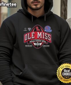Nice Ole Miss Rebels hoodie from the Allstate Sugar Bowl CFP Quarterfinal in New Orleans, showcasing team spirit.