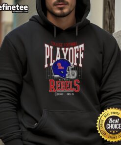 Nice Ole Miss Rebels College Football Playoff 2025-26 hoodie featuring team colors and logo for fans.