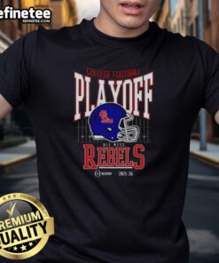 Nice Ole Miss Rebels College Football Playoff 2025-26 T-Shirt design showcasing team colors and logo for fans.
