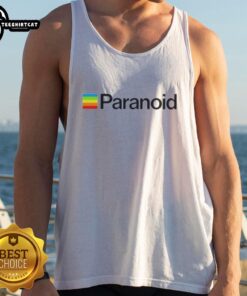 Stylish Nice Paranoid Tank Top featuring a unique graphic design, perfect for casual summer outfits and streetwear fashion.