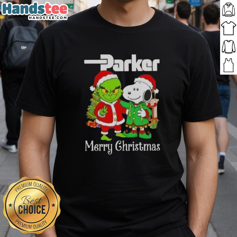 nice-parker-hannifin-x-grinch-and-snoopy-merry-christmas-t-shirt-1 Alt Text: Nice Parker Hannifin X Grinch and Snoopy Merry Christmas T-Shirt featuring festive designs for holiday spirit.