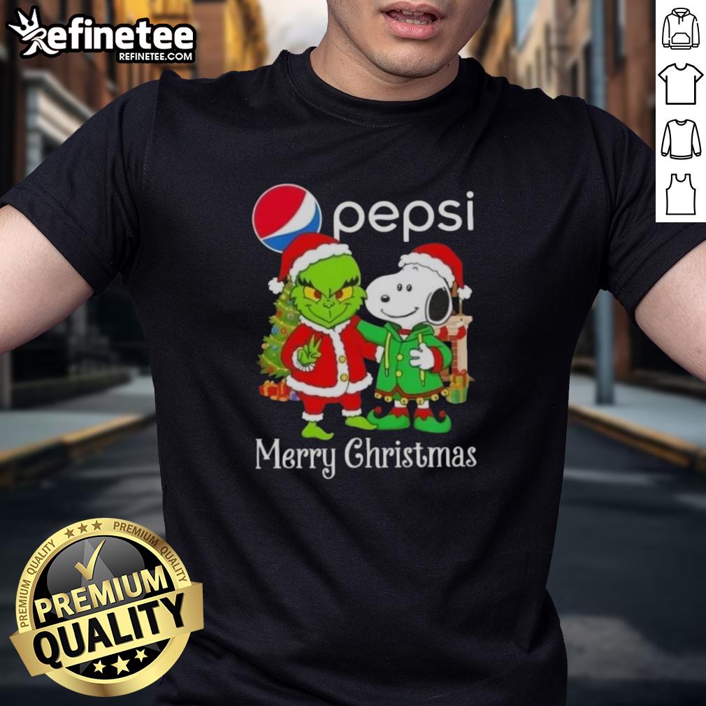 nice-pepsi-x-grinch-and-snoopy-merry-christmas-t-shirt Alt Text: Nice Pepsi X Grinch and Snoopy Merry Christmas T-Shirt featuring festive graphics for holiday cheer.