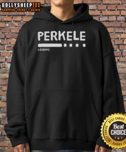 Stylish Nice Perkele Loading Hoodie featuring a bold graphic design, perfect for casual wear and street fashion enthusiasts.