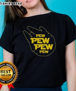 Nice Pew Pew Starship Ladies Tee featuring a stylish graphic design perfect for sci-fi fans and casual wear.