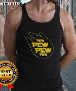 Trendy Nice Pew Pew Starship Tank Top featuring a vibrant space design, perfect for sci-fi fans and casual wear.