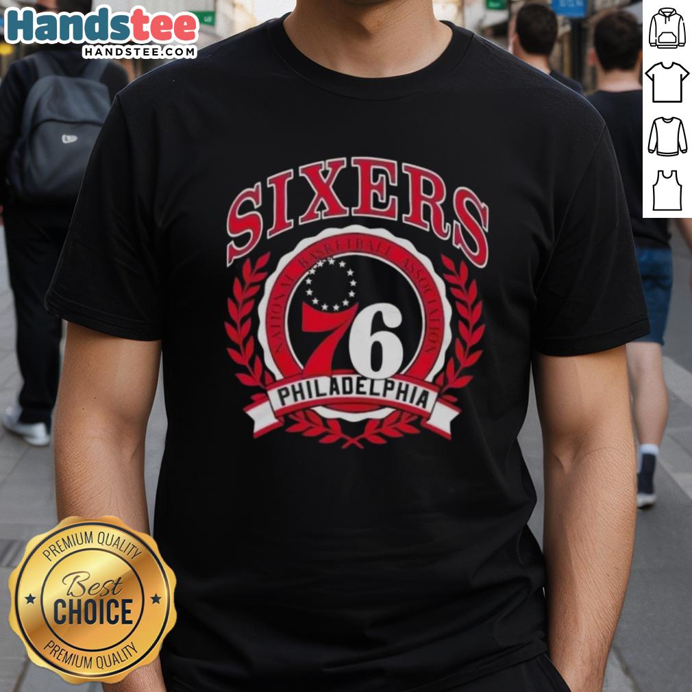 nice-philadelphia-76ers-national-basketball-association-crest-t-shirt-1 Nice Philadelphia 76ers NBA crest t-shirt featuring the team's logo and vibrant colors, perfect for fans.