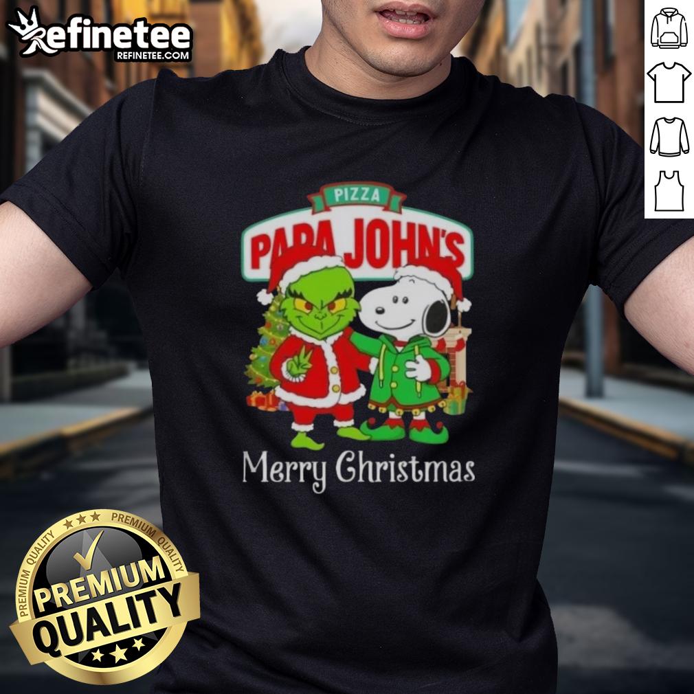 nice-pizza-papa-johns-x-grinch-and-snoopy-merry-christmas-t-shirt-1 Nice Pizza Papa John's x Grinch and Snoopy Merry Christmas T-Shirt featuring festive design with beloved characters.