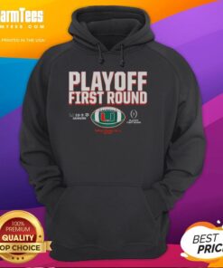 2025 CFP Winner Hoodie featuring Miami Hurricanes logo, perfect for fans celebrating their playoff success.