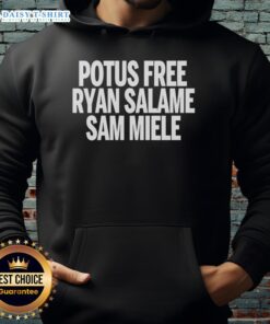 Ryan Salame and Sam Miele wearing Nice Potus Free hoodies, showcasing trendy streetwear fashion.