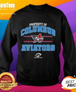 Columbus Aviators UFL logo sweatshirt showcasing stylish design and vibrant colors for fans.