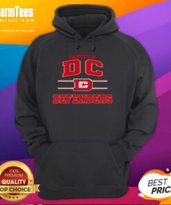 DC Defenders UFL logo hoodie featuring a stylish design for fans of the team and comfortable wear.
