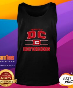 Stylish DC Defenders UFL logo tank top showcasing team spirit and comfort for fans and athletes.