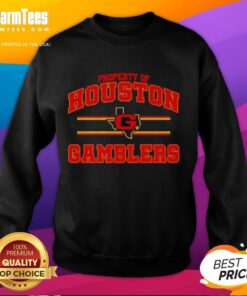 Alt Text: Houston Gamblers UFL logo sweatshirt showcasing stylish design for fans of the team and the United Football League.