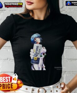 Nice Rei Ayanami X Corona Neon Genesis Evangelion Anime Ladies Tee featuring vibrant graphics and stylish design.