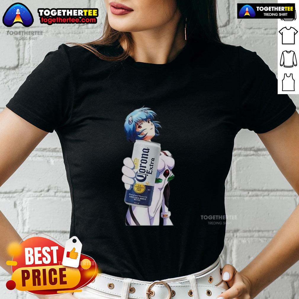 Nice Rei Ayanami X Corona Neon Genesis Evangelion Anime Ladies Tee Nice Rei Ayanami X Corona Neon Genesis Evangelion Anime Ladies Tee featuring vibrant graphics and stylish design.