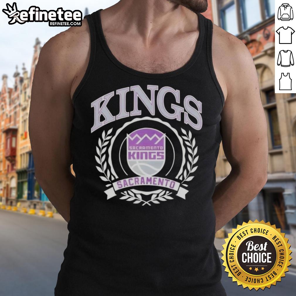 nice-sacramento-kings-national-basketball-association-crest-tank-top Stylish Sacramento Kings NBA crest tank top featuring team colors and logo, perfect for basketball fans.
