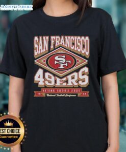 Nice San Francisco 49ers Heater Ladies Tee featuring vibrant team colors and stylish design for female fans.