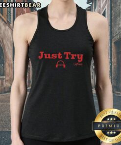 Scott Van Pelt 'Just Try' Signature Tank Top featuring a stylish design, perfect for sports fans and casual wear.