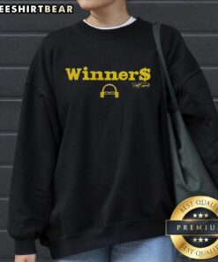 Alt Text: Nice Scott Van Pelt Winner Signature Sweatshirt in navy blue, showcasing a stylish design perfect for fans.