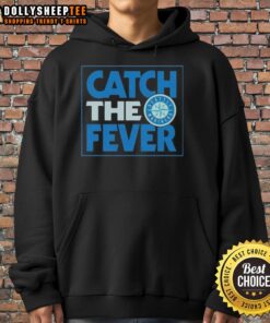 Alt Text: Stylish Nice Seattle Mariners Catch the Fever hoodie in navy, perfect for fans supporting their team during games.
