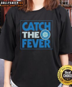 Nice Seattle Mariners Catch The Fever Ladies Tee in vibrant colors, perfect for showing team spirit at games.
