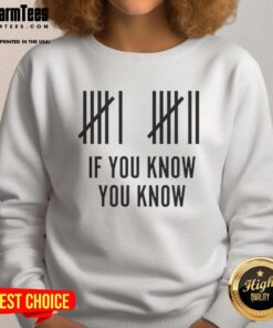 Stylish Nice Six Seven If You Know You Know sweatshirt in black, perfect for casual wear and street style fashion.